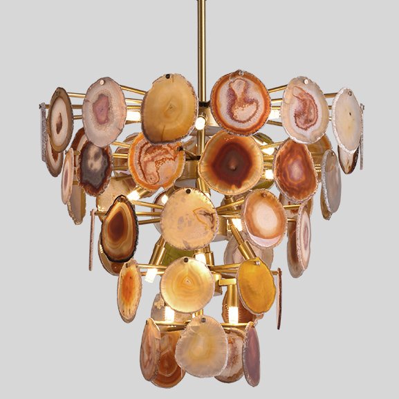 Люстра MARJORIE SKOURAS BEBE CHANDELIER AGATE natural Золотой Люстра MARJORIE SKOURAS BEBE CHANDELIER AGATE natural Золотой в Липецке | Loft Concept