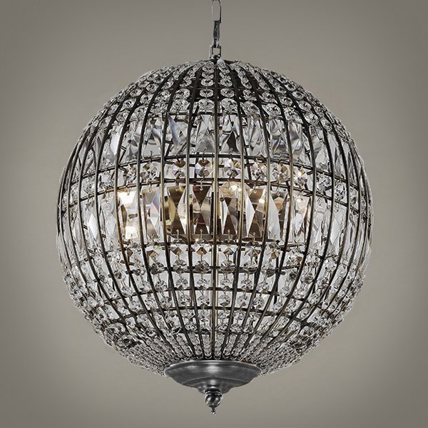 Люстра Gatsby Sphere Chandelier Silver Серебряный Люстра Gatsby Sphere Chandelier Silver Серебряный в Липецке | Loft Concept