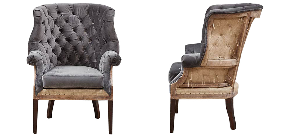 Кресло Gamilton Armchair Gray Кресло Gamilton Armchair Gray - Loft-Concept в Липецке