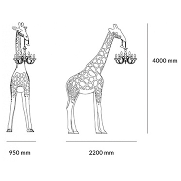 Торшер черный жираф в натуральную величину Giraffe Lamp large size Торшер черный жираф в натуральную величину Giraffe Lamp large size в Липецке