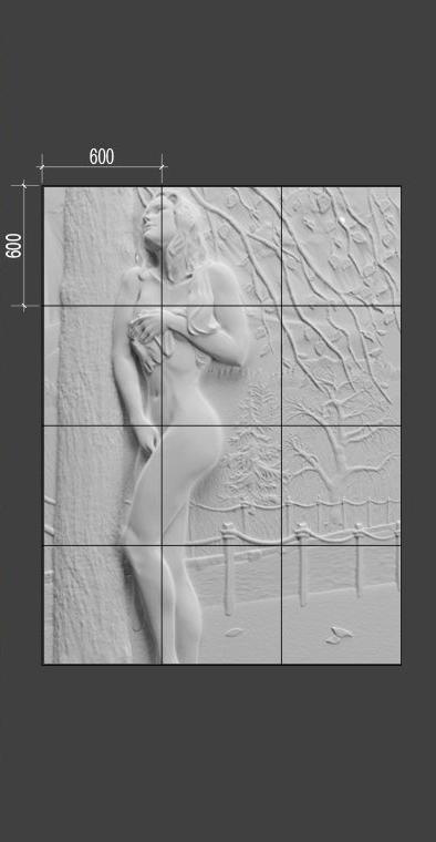 Барельеф NAKED Барельеф NAKED в Липецке