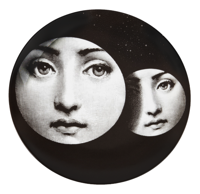Декоративная тарелка Fornasetti 150 Черный Декоративная тарелка Fornasetti 150 Черный в Липецке | Loft Concept