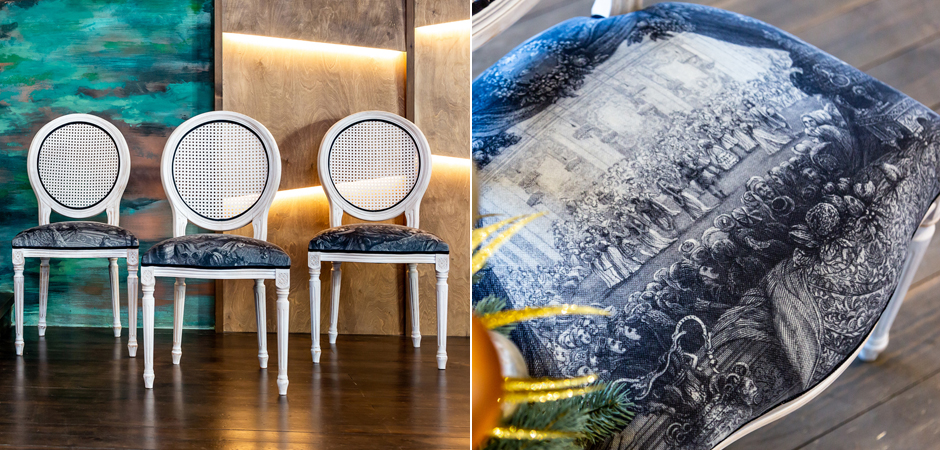 Стул с ротанговой спинкой Palace Gardens Stool - Loft-Concept в Липецке