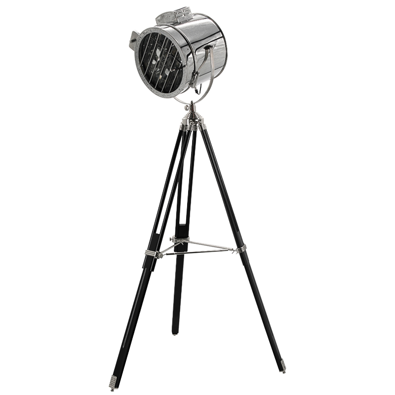 Напольная лампа Riflettore Floor Standing Light Черный Хром Напольная лампа Riflettore Floor Standing Light Черный Хром в Липецке | Loft Concept
