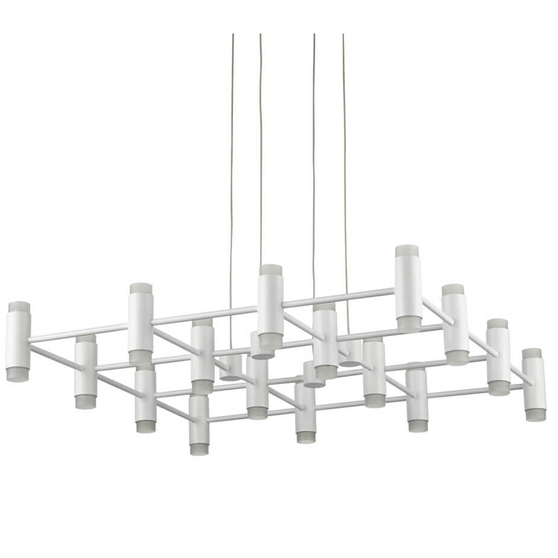 Люстра Rigor & Conciseness Lighting Round Plafond White Белый Люстра Rigor & Conciseness Lighting Round Plafond White Белый в Липецке | Loft Concept