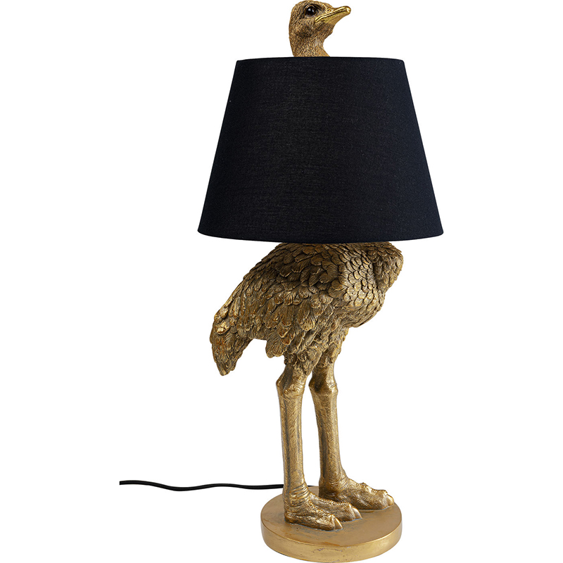 Настольная лампа Golden Ostrich Черный Золотой Настольная лампа Golden Ostrich Черный Золотой в Липецке | Loft Concept