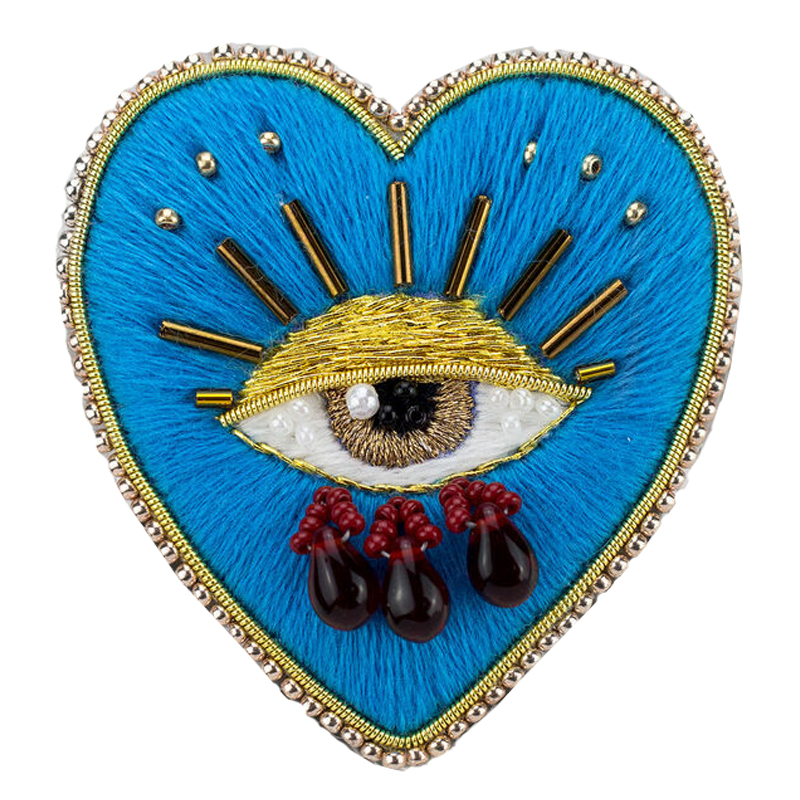 Авторская Брошь Синее Сердце Королевы Brooch Blue Heart Queen Синий Авторская Брошь Синее Сердце Королевы Brooch Blue Heart Queen Синий в Липецке | Loft Concept