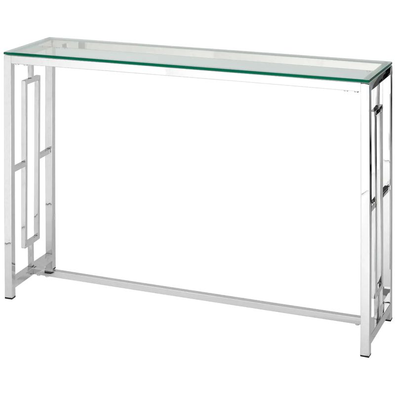 Консоль Milan Tables Silver Серебряный Прозрачное Стекло Консоль Milan Tables Silver Серебряный Прозрачное Стекло в Липецке | Loft Concept