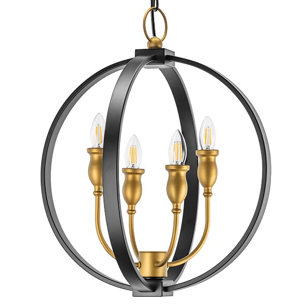 Люстра Olivier Frosted Gold Candles Черный Золотой Люстра Olivier Frosted Gold Candles Черный Золотой в Липецке | Loft Concept