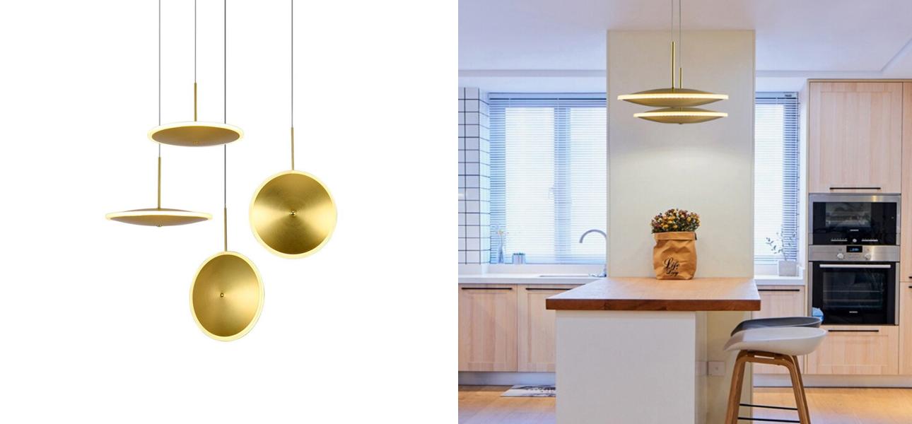 Светильник Chrona by Graypants D40 Gold Vertical - фото №1