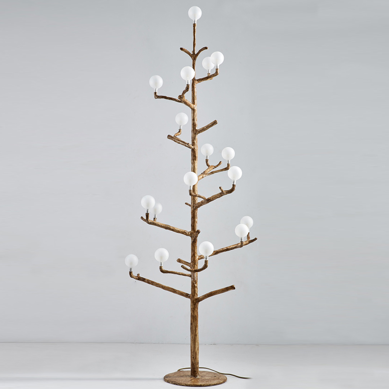 Торшер Tree branch Floor lamp vertical Коричневый Белый Торшер Tree branch Floor lamp vertical Коричневый Белый в Липецке | Loft Concept