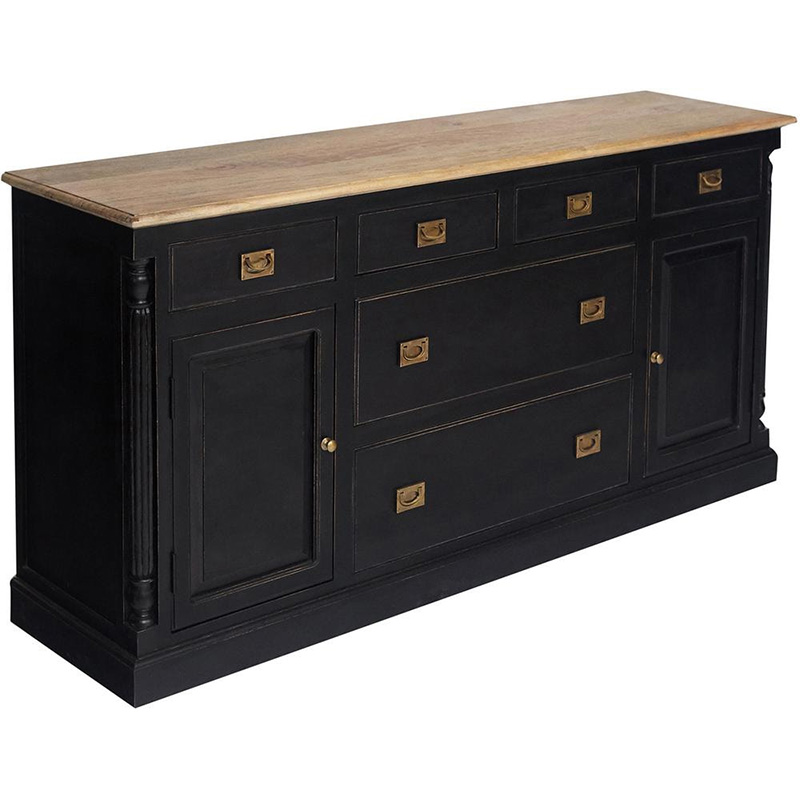 Комод Provence Sylvie Chest of Drawers Черный Древесина Комод Provence Sylvie Chest of Drawers Черный Древесина в Липецке | Loft Concept