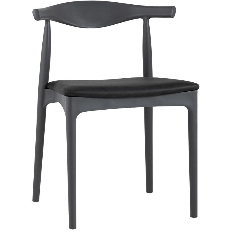 Стул Elbow HANS J.WEGNER с Подлокотником Серый Мягкое Сидение Темно-серый Стул Elbow HANS J.WEGNER с Подлокотником Серый Мягкое Сидение Темно-серый в Липецке | Loft Concept