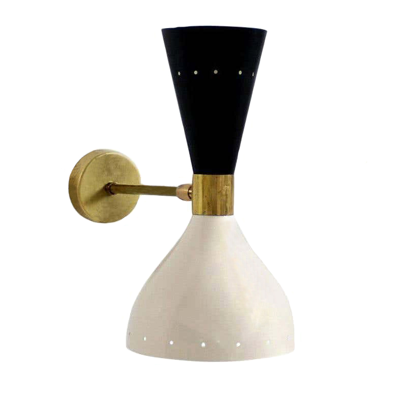 Бра Alfredo Sconce Белый Черный Золотой Бра Alfredo Sconce Белый Черный Золотой в Липецке | Loft Concept