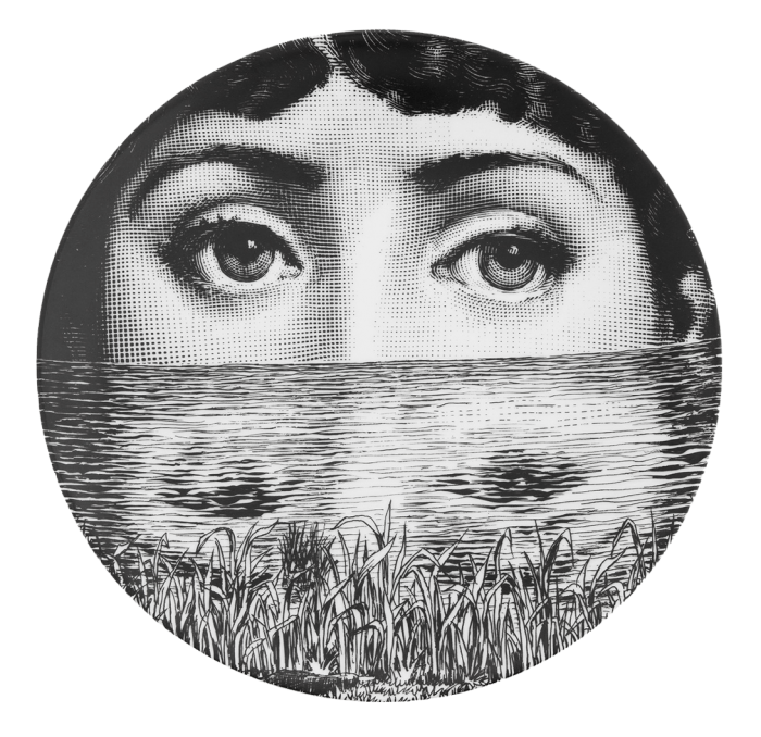 Декоративная тарелка Fornasetti 089 Черный Декоративная тарелка Fornasetti 089 Черный в Липецке | Loft Concept