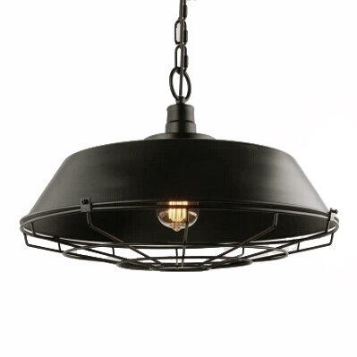 Люстра Dark Cage Pendant Черный Искусственная бурая ржавчина Люстра Dark Cage Pendant Черный Искусственная бурая ржавчина в Липецке | Loft Concept