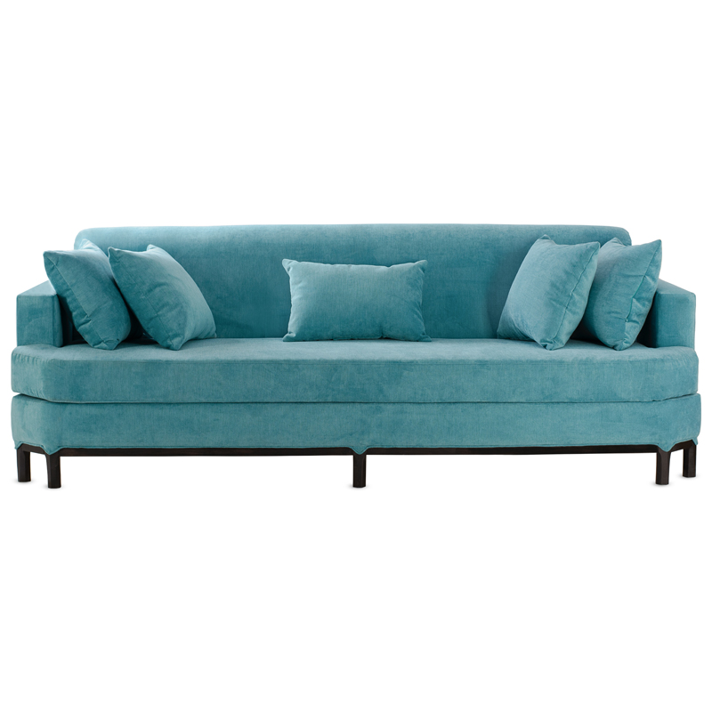 Диван Marita Sofa Бирюзовый Черный Диван Marita Sofa Бирюзовый Черный в Липецке | Loft Concept