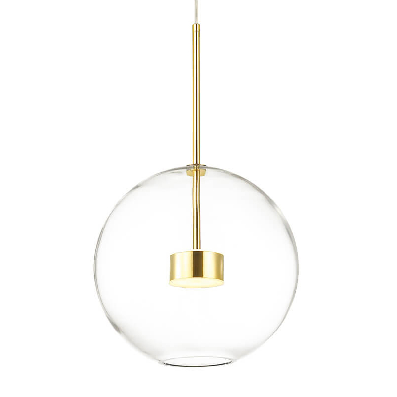 Подвесной светильник Transparent Bubble Pendant Gold One Глянцевое золото Прозрачный Подвесной светильник Transparent Bubble Pendant Gold One Глянцевое золото Прозрачный в Липецке | Loft Concept