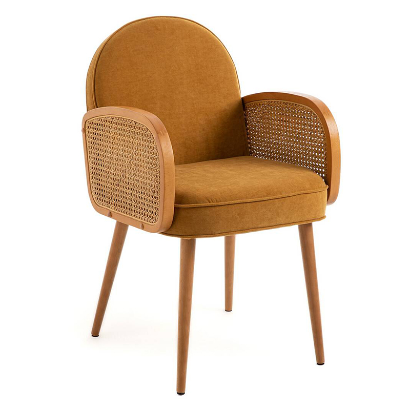 Стул Morten Wicker Mustard Chair Горчичный Стул Morten Wicker Mustard Chair Горчичный в Липецке | Loft Concept