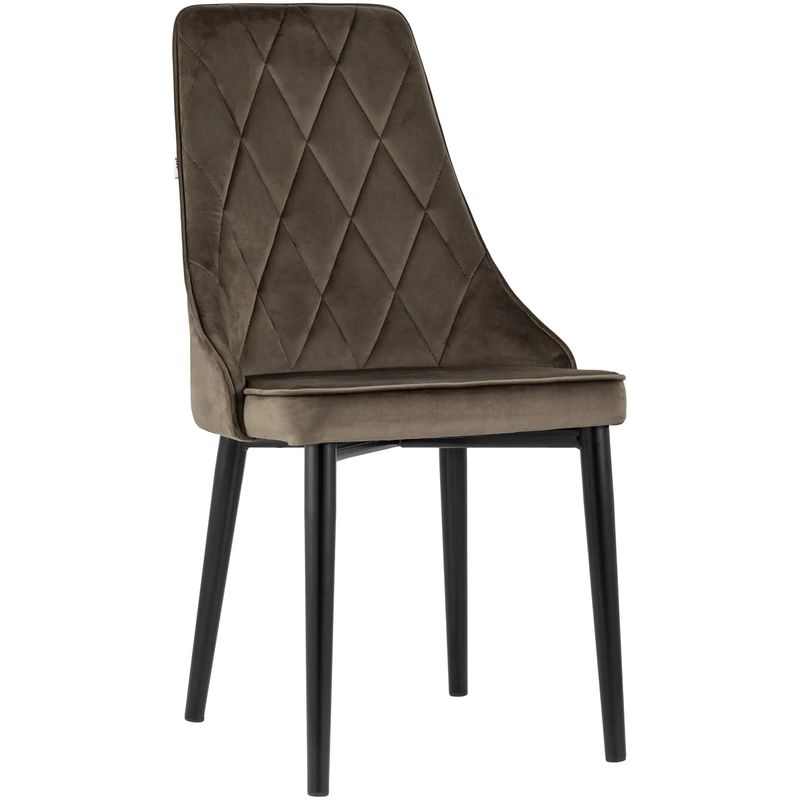 Стул Versailles Chair Коричневый Велюр Коричневый Черный Стул Versailles Chair Коричневый Велюр Коричневый Черный в Липецке | Loft Concept