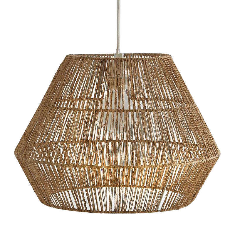 Подвесной светильник Signe Wicker Hemp Beige Бежевый Подвесной светильник Signe Wicker Hemp Beige Бежевый в Липецке | Loft Concept