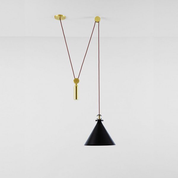 Подвесной светильник Shape up Pendant Cone Black Черный Подвесной светильник Shape up Pendant Cone Black Черный в Липецке | Loft Concept