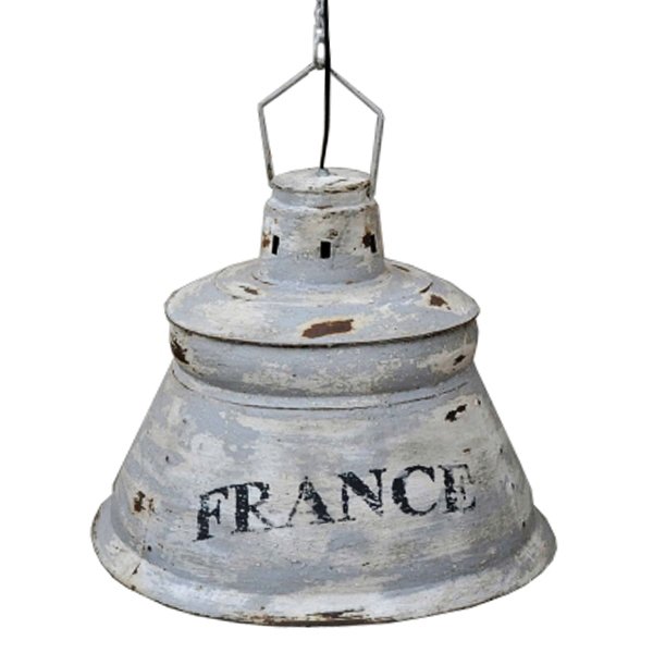 Подвесной светильник винтаж Loft France Серый Подвесной светильник винтаж Loft France Серый в Липецке | Loft Concept