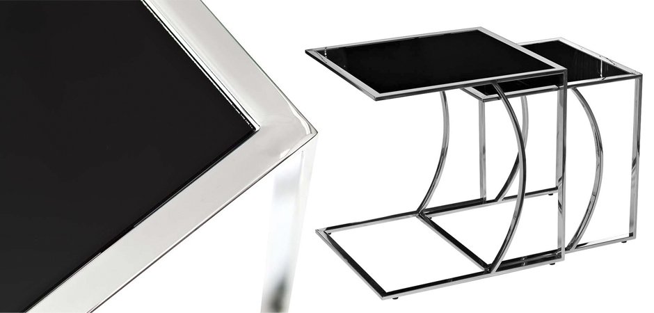 Приставной стол Metal Crescent Side Table Chromium Приставной стол Metal Crescent Side Table Chromium - Loft-Concept в Липецке