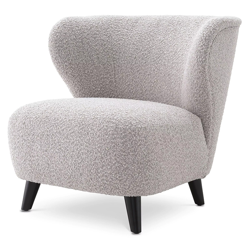 Кресло Eichholtz Chair Hydra Boucle Серый Черный Серый Черный Кресло Eichholtz Chair Hydra Boucle Серый Черный Серый Черный в Липецке | Loft Concept