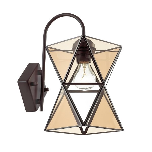 Бра PolyPyramid Glass Bra Cognac Янтарь (Amber) Бра PolyPyramid Glass Bra Cognac Янтарь (Amber) в Липецке | Loft Concept