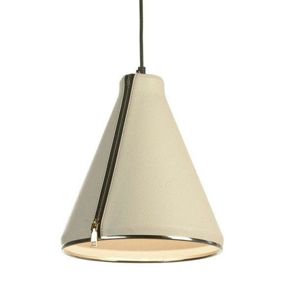 Подвесной светильник Leather Cone Beige Pendant Подвесной светильник Leather Cone Beige Pendant в Липецке | Loft Concept