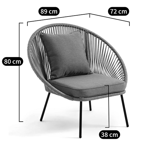 Садовое кресло Аcapulco Grey Chair Садовое кресло Аcapulco Grey Chair в Липецке