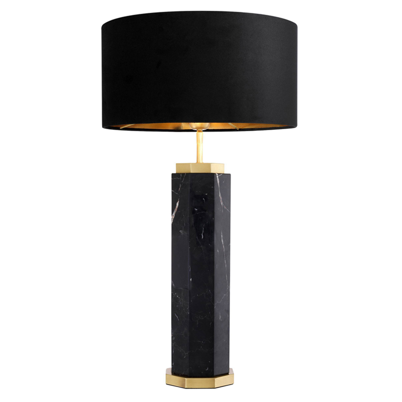 Настольная лампа Eichholtz Table Lamp Newman Black Латунь Античная полированная Черный Настольная лампа Eichholtz Table Lamp Newman Black Латунь Античная полированная Черный в Липецке | Loft Concept