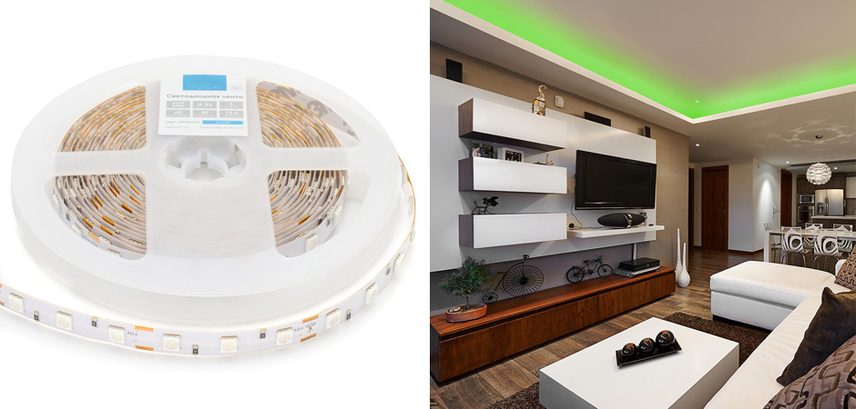 Светодиодная лента 14,4W/m 60LED/m 5050SMD зеленый Светодиодная лента 14,4W/m 60LED/m 5050SMD зеленый - Loft-Concept в Липецке