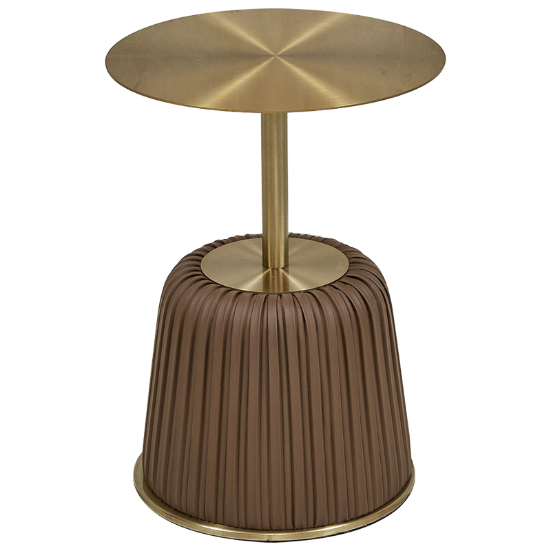 Приставной стол Orlaith Brown Gold Side Table Золотой Коричневый Приставной стол Orlaith Brown Gold Side Table Золотой Коричневый в Липецке | Loft Concept