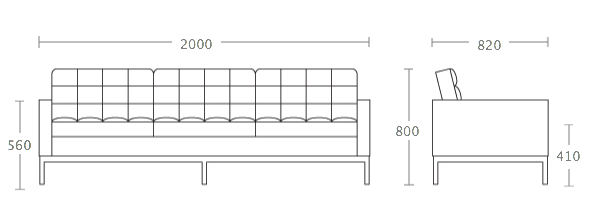Диван Florence Knoll sofa Диван Florence Knoll sofa в Липецке