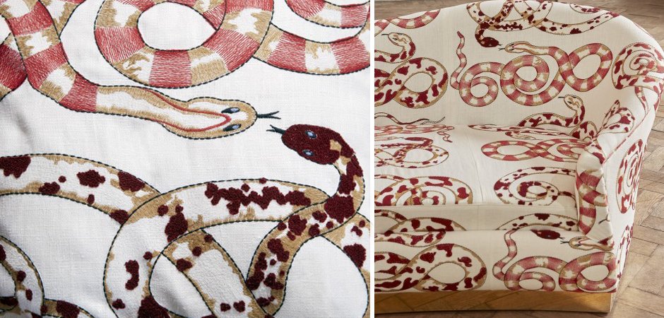 Диван KELLY SOFA Venimeuses Snake Embroidery Диван KELLY SOFA Venimeuses Snake Embroidery - Loft-Concept в Липецке