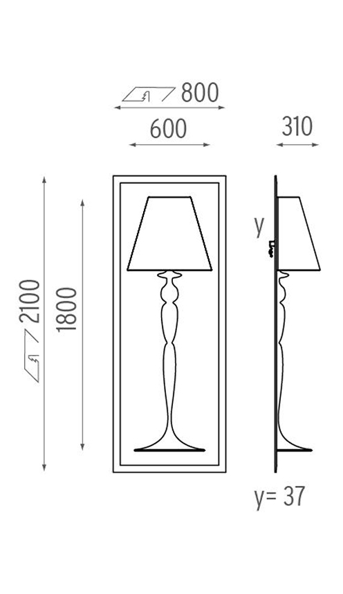 Настенный Светильник Flos Abajourd Hui Large Lampada da parete Настенный Светильник Flos Abajourd Hui Large Lampada da parete в Липецке