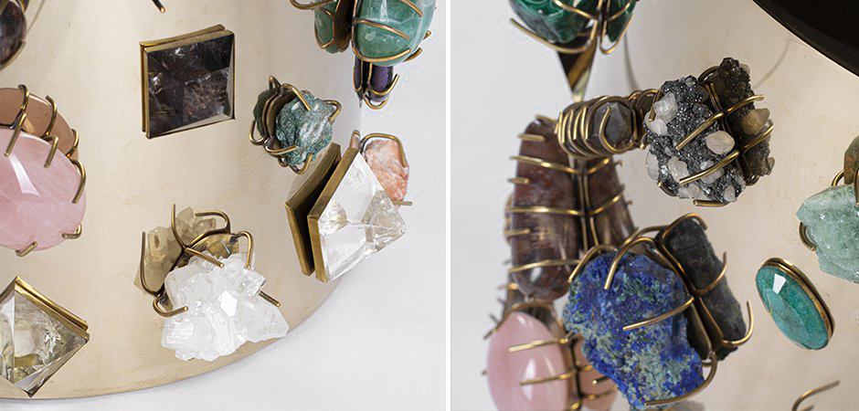 Табурет с полудрагоценными камнями Kelly Wearstler BEJEWELED STOOL Табурет с полудрагоценными камнями Kelly Wearstler BEJEWELED STOOL - Loft-Concept в Липецке