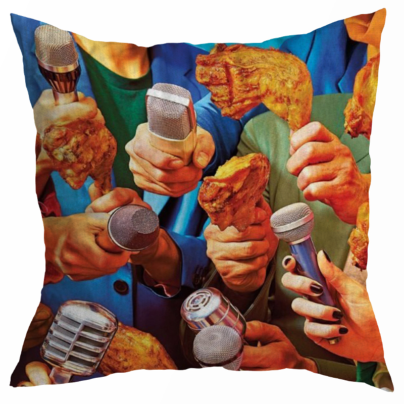 Декоративная подушка Seletti Cushion Reporters Мульти Декоративная подушка Seletti Cushion Reporters Мульти в Липецке | Loft Concept