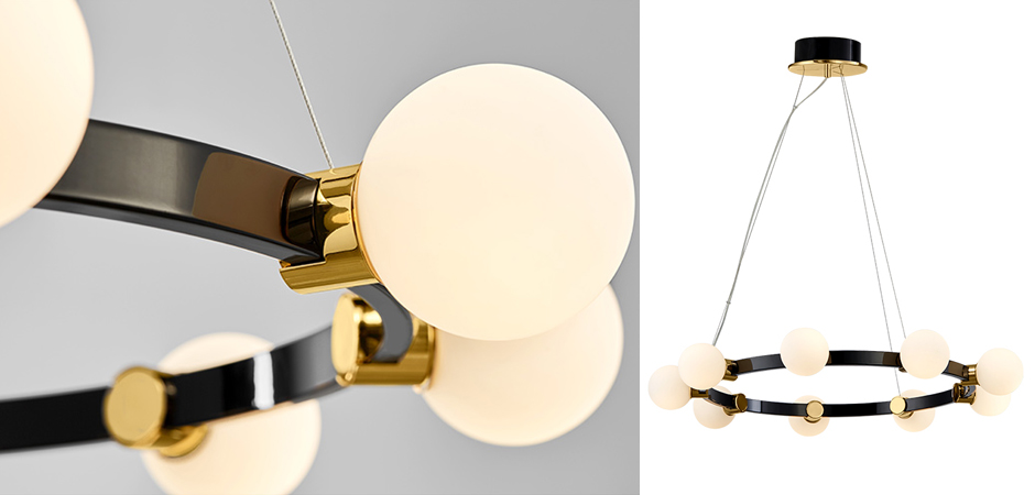 Люстра Hoop Balls Chandelier Люстра Hoop Balls Chandelier - Loft-Concept в Липецке