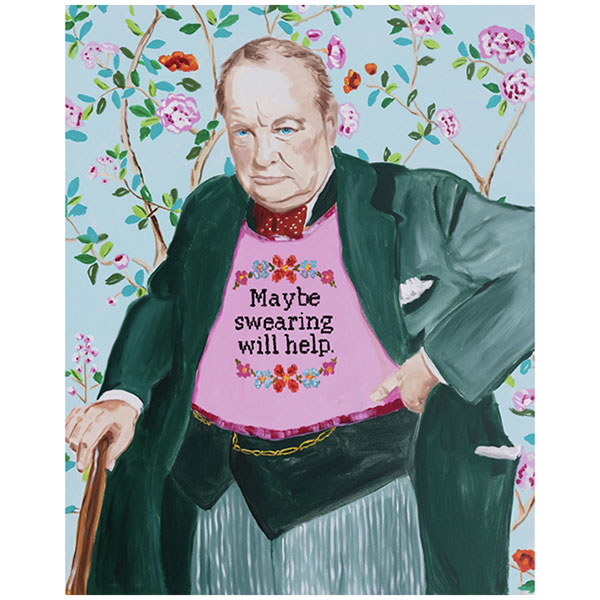 Картина "Winston Churchill Thinks Swearing Will Make It Better" Мульти Картина "Winston Churchill Thinks Swearing Will Make It Better" Мульти в Липецке | Loft Concept