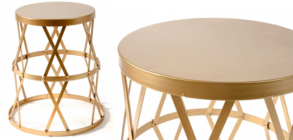 Приставной стол Metal Round Drum Приставной стол Metal Round Drum - Loft-Concept в Липецке