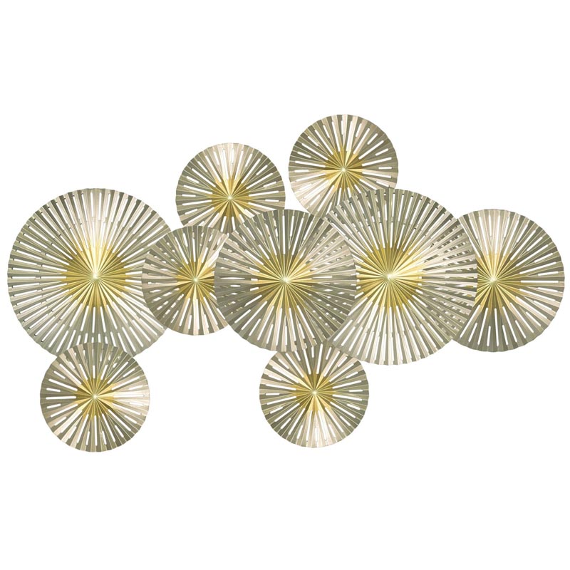 Арт-объект Apollo Gold and Silver Wall Plaque Disc gap 9 Золотой Серебряный Арт-объект Apollo Gold and Silver Wall Plaque Disc gap 9 Золотой Серебряный в Липецке | Loft Concept