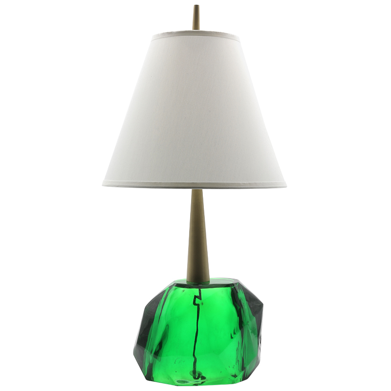 Table Lamp Emerald Прозрачный зеленый Золотой Table Lamp Emerald Прозрачный зеленый Золотой в Липецке | Loft Concept