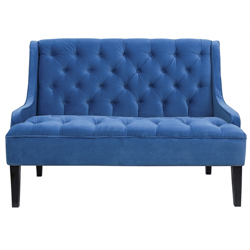 Диван Folket Sofa velour blue Синий Диван Folket Sofa velour blue Синий в Липецке | Loft Concept