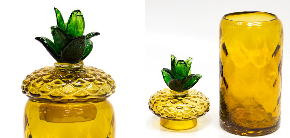 Ваза с крышкой Pineapple Transparent Amber L Ваза с крышкой Pineapple Transparent Amber L - Loft-Concept в Липецке