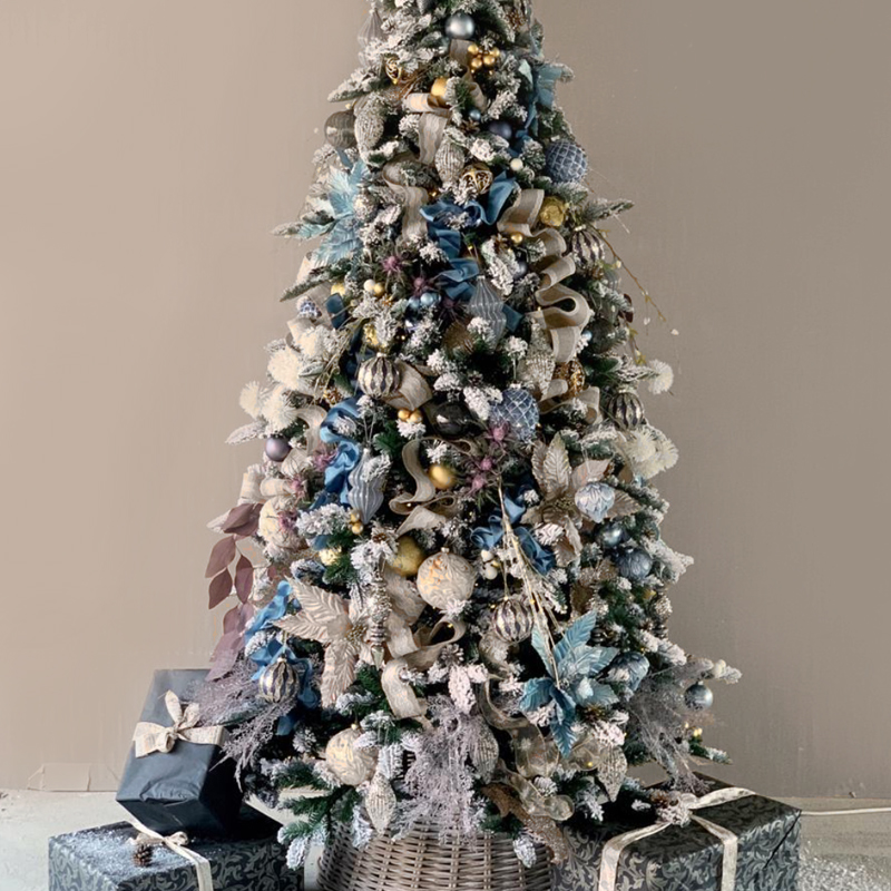 Дизайнерская Ель Голубой и Бежевый Декор Blue and Beige Decor Синий Голубой Бежевый в Липецке | Loft Concept 