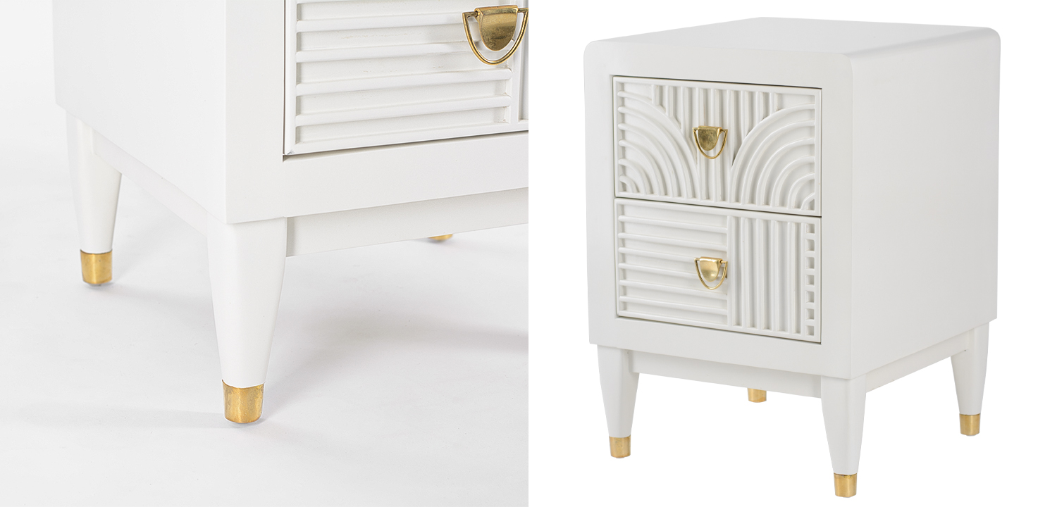 Тумба Seymour Bedside Table White - фото