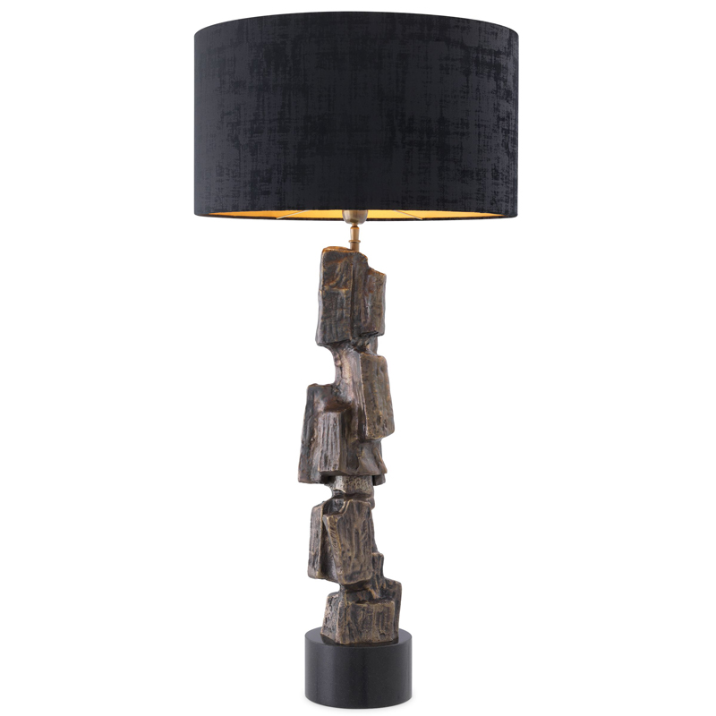 Настольная лампа Eichholtz Table Lamp Noto Винтажная латунь Черный Настольная лампа Eichholtz Table Lamp Noto Винтажная латунь Черный в Липецке | Loft Concept